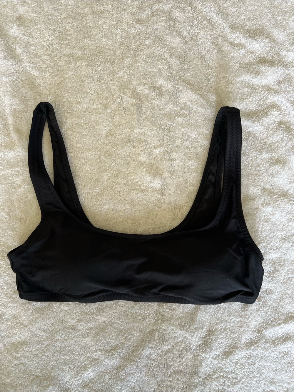 J. Crew Black Scoop Bikini top